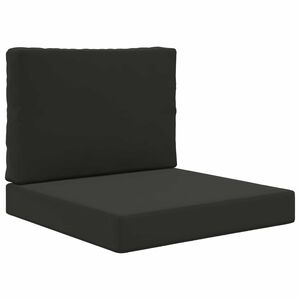 vidaXL Cuscino per divano da esterno Poliestere Nero 60 x 60 cm