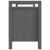 vidaXL Panca da Ingresso Grigia 110x40x60 cm in Legno Massello di Pino