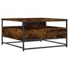 vidaXL Tavolino da Salotto Rovere Fumo 80x80x45 cm Legno Multistrato