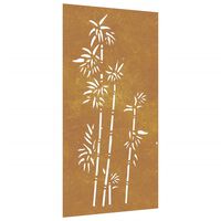 VidaXL Decorazione Muro Giardino 105x55 cm Mappa Mondo Acciaio Corten
