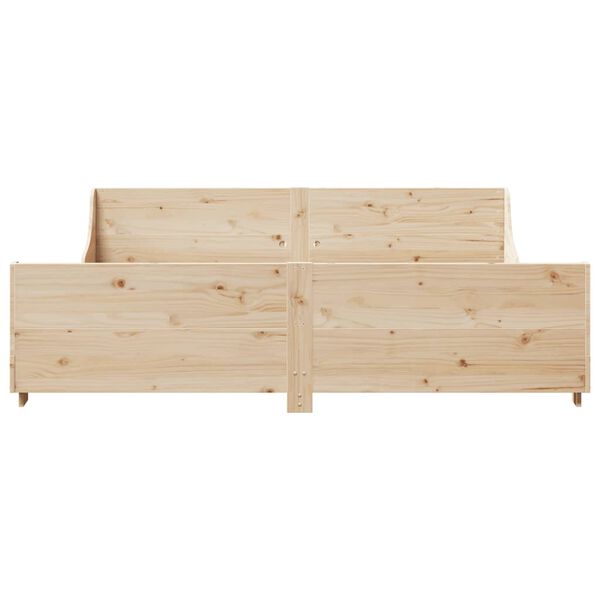 vidaXL Letto senza Materasso 180x200 cm in Legno Massello di Pino