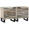 vidaXL Armadio da Notte 2 pz Bianco 40 x 33 x 46 cm