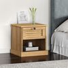 vidaXL Comodino VIGO 42x35x42 cm in Legno Massello di Pino