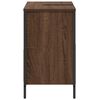 vidaXL Mobile Lavabo da Bagno con Cassetti Rovere Marrone 60x34,5x60cm