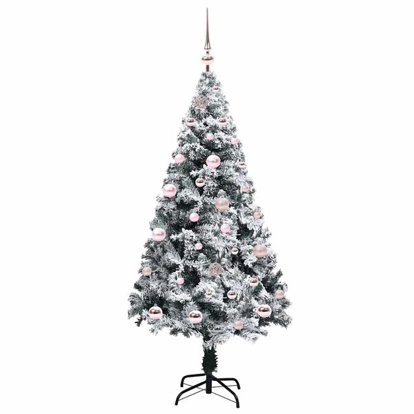 vidaXL Albero di Natale artificiale con 150 LED Bianco 150 cm