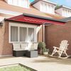 vidaXL Tenda da Sole Rosso 300 x 250 x 165 cm Poliestere e Alluminio