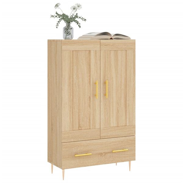 vidaXL Credenza Rovere Sonoma 69,5x31x115 cm in Legno Multistrato