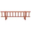 vidaXL Guardia per neve sul tetto Rosso 800 x 29,5 x 34,5 cm Acciaio