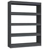 vidaXL Libreria/Divisorio Grigio 100x30x135,5 cm in Legno di Pino