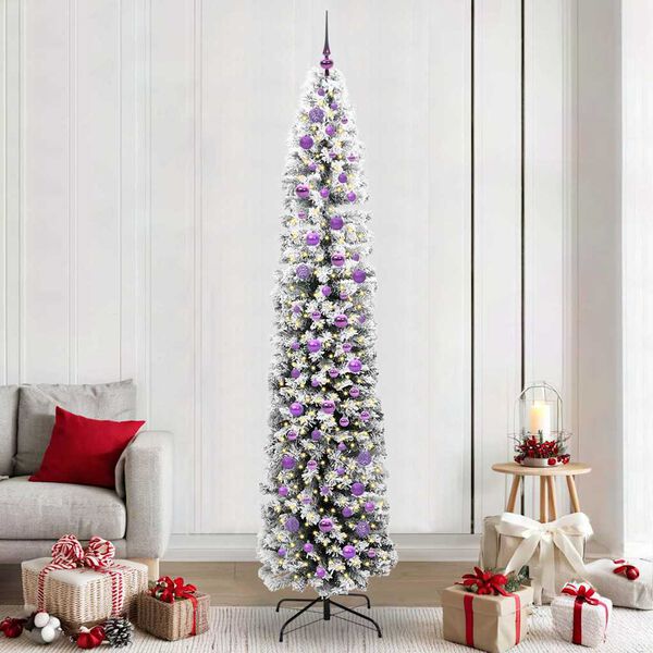 vidaXL Albero di Natale artificiale con 300 LED Verde 240 cm