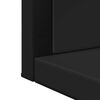 vidaXL Specchio da Bagno con Ripiano Nero 50x12x60cm Legno Multistrato