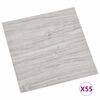 vidaXL Tavole per Pavimenti 55 pcs Grigio chiaro 5,11 m&sup2; PVC
