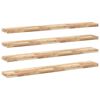 vidaXL Mensole da Parete 4 pz 160x20x4 cm Legno Acacia Non Trattato