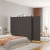 vidaXL Divisorio a 3 Pannelli Marrone 525x180 cm in Tessuto