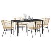 vidaXL Set da Pranzo per Giardino 5 pcs Marrone polyrattan