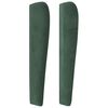 vidaXL Giroletto a Molle con Materasso Verde Scuro 90x200 cm Velluto