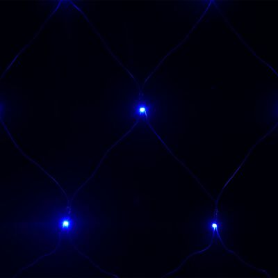 vidaXL Luci di Natale Rete Blu 4x4m 544 LED Interni Esterni