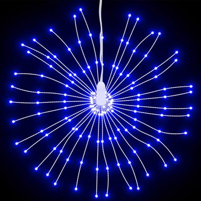 vidaXL Illuminazioni di Natale Galassia 140 LED 4pz Blu 17 cm
