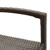 vidaXL Set Bar Giardino 5pz Marrone Legno Massello Acacia e Polyrattan