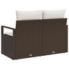 vidaXL Divano da giardino con cuscino 120 x 62 x 69 cm. polyrattan
