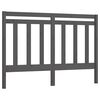 vidaXL Testiera per Letto Grigia 146x4x100 cm Legno Massello di Pino