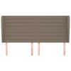 vidaXL Testiera ad Orecchio Tortora 183x23x118/128 cm in Tessuto