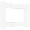 vidaXL Set Mobili Porta TV 8pz Bianco in Legno Multistrato