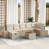 vidaXL Set di divani con cuscino 8 pcs polyrattan