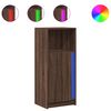 vidaXL Credenza con LED Rovere Marrone 42,5x34x100cm Legno Multistrato