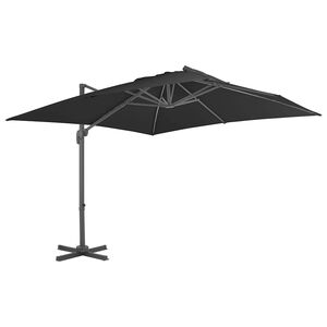 vidaXL Ombrellone a Sbalzo Palo in Alluminio 300x300 cm Antracite