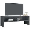 vidaXL Mobile Porta TV Grigio Lucido 120x40x40 cm in Legno Multistrato
