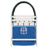 vidaXL Letto a Soppalco con Tunnel Bambini Blu 80x200cm Massello Pino