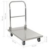 vidaXL Carrello di Trasporto Argento 82x53x86 cm Acciaio Inossidabile