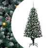 vidaXL Albero di Natale artificiale con 150 LED Verde 150 cm