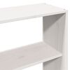 vidaXL Letto Libreria senza Materasso Bianco 180x200 cm Legno Massello
