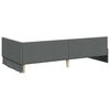 vidaXL Cornice del letto ad angolo Grigio scuro 80 cm x 200 cm Velluto