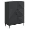 vidaXL Credenza Nero 66 x 34,5 x 89,5 cm Legno ingegnerizzato