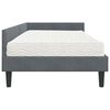 vidaXL Struttura Letto Angolare con Materasso 2 pcs Grigio Velluto