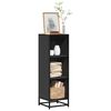 vidaXL Libreria Nera 33,5x33x107,5 cm in Legno Multistrato