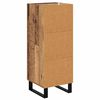 vidaXL Credenza con cassetto Legno vecchio 34,5 x 34 x 90 cm