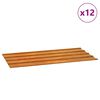 vidaXL Pannelli per Tetti 12 pz Ruggine 80x44 cm in Acciaio Corten