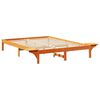 vidaXL Struttura del letto Marrone cerato 140 x 200 cm Pino massello