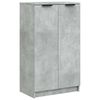 vidaXL Scarpiera Grigio Cemento 59x35x100,5 cm in Legno Multistrato