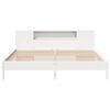 vidaXL Letto Libreria senza Materasso Bianco 200x200 cm Legno di Pino