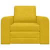 vidaXL Divano letto Giallo 98 x 71 x 83 cm Velluto