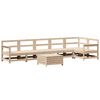 vidaXL Set Divani da Giardino 7 pz in Legno Massello di Pino