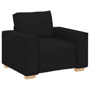 vidaXL Poltrona Divano Nero 100x78x84 cm Tessuto
