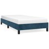 vidaXL Giroletto senza Materasso Blu Scuro 100x200 cm in Velluto