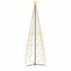 vidaXL Albero di Natale a forma di cono luce Bianca Calda 1400 LED 160x500 cm