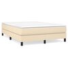 vidaXL Struttura Letto a Rete a Molle Crema 140x200 cm in Tessuto